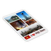 Vietnam - I Love - Magnet Magneet (Rechterzijde)