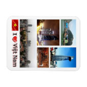 Vietnam - I Love - Magnet Magneet (Horizontaal)