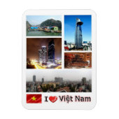 Vietnam - I Love - Magnet Magneet (Verticaal)