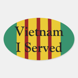 Vietnam I serveerde ovale Stickers