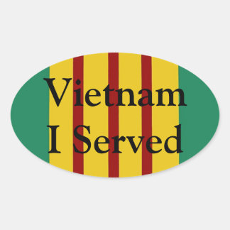 Vietnam I serveerde ovale Stickers