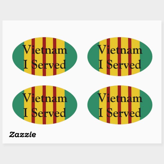 Vietnam I serveerde ovale Stickers (Vel)