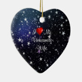 Vietnam: Ik hou van mijn Vietnamese vrouw Keramisch Ornament (Rechts)