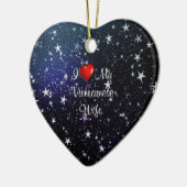 Vietnam: Ik hou van mijn Vietnamese vrouw Keramisch Ornament (Links)