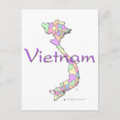 Vietnam-kaart Briefkaart (Voorkant)