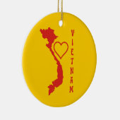 Vietnam-kaart Keramisch Ornament (Rechts)