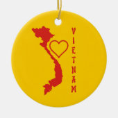Vietnam-kaart Keramisch Ornament (Voorkant)