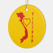 Vietnam-kaart Keramisch Ornament (Links)
