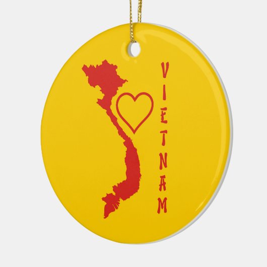 Vietnam-kaart Keramisch Ornament (Links)