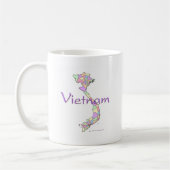 Vietnam-kaart Koffiemok (Links)