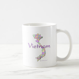 Vietnam-kaart Koffiemok