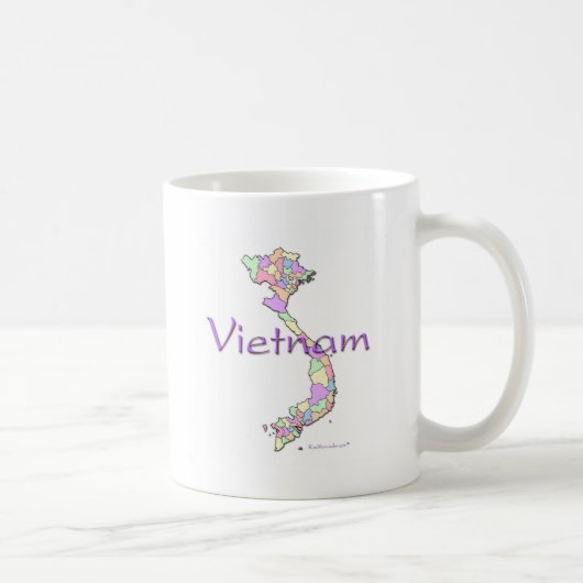 Vietnam-kaart Koffiemok (Rechts)