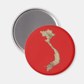 Vietnam Kaart Magneet (Voorkant / Achterkant)