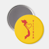 Vietnam Kaart Magneet (Voorkant / Achterkant)