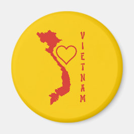 Vietnam Kaart Magneet