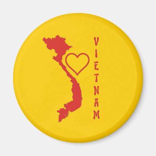 Vietnam Kaart Magneet (Voorkant)