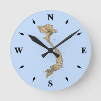 Vietnam-kaartklok Ronde Klok