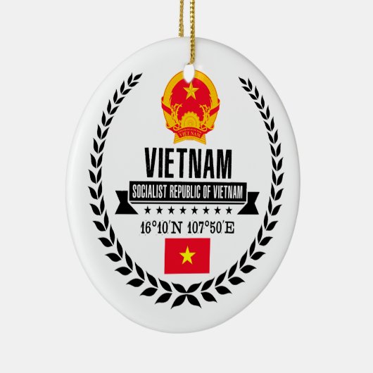 Vietnam Keramisch Ornament (Rechts)