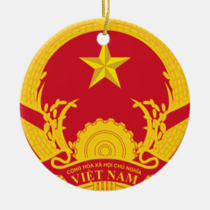 Vietnam* kerstboomversiering keramisch ornament