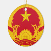 Vietnam* kerstboomversiering keramisch ornament (Links)