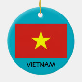Vietnam* kerstboomversiering keramisch ornament (Achterkant)