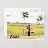 vietnam-landbouwer briefkaart (Voorkant / Achterkant)