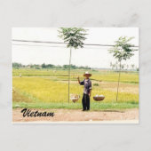 vietnam-landbouwer briefkaart (Voorkant)