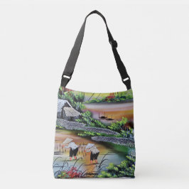 Vietnam — Landschapsrijstvelden Crossbody Tas