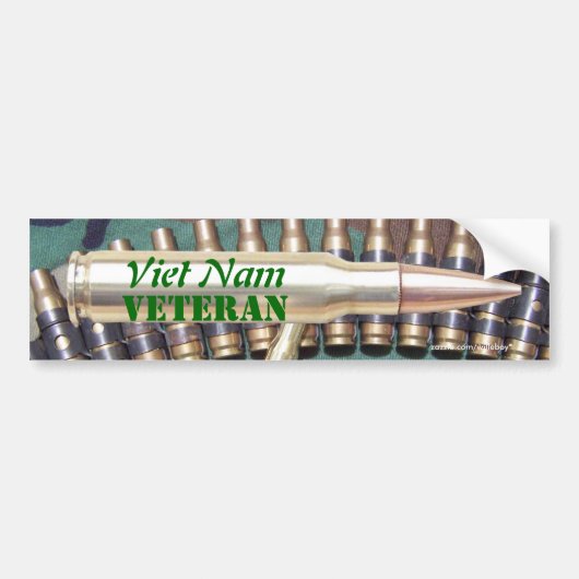 vietnam leger vets marinemarine luchtmacht bumpersticker (Voorkant)