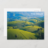 Vietnam Long Coc Tea Hills Travel Foto Briefkaart (Voorkant / Achterkant)