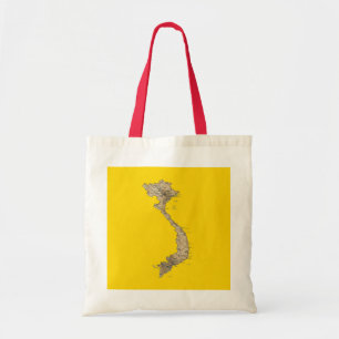 Vietnam Map Bag Tote Bag