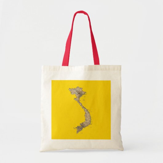 Vietnam Map Bag Tote Bag (Voorkant)