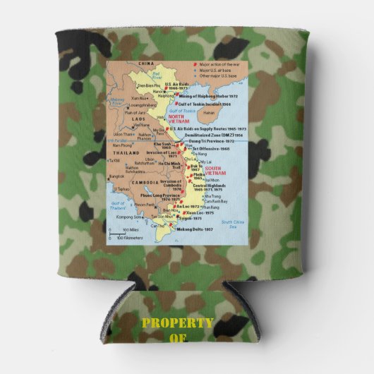 VIETNAM MAP BLIKJESKOELER (Voorkant)