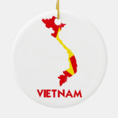 VIETNAM MAP KERAMISCH ORNAMENT (Achterkant)