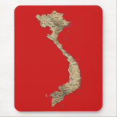 Vietnam Map Mousepad Muismat (Voorkant)