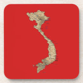Vietnam Map Onderzetter (Voorkant)