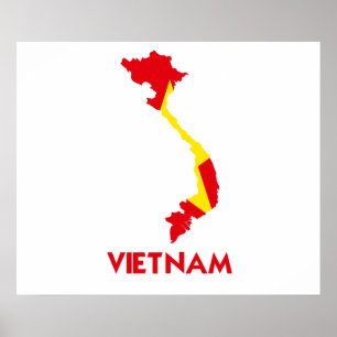 VIETNAM MAP POSTER
