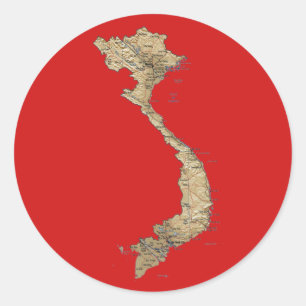 Vietnam Map Sticker