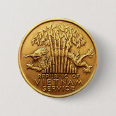 Vietnam-medailleteknop Ronde Button 5,7 Cm (Voorkant)