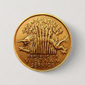 Vietnam-medailleteknop Ronde Button 5,7 Cm (Voorkant)