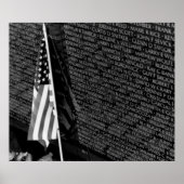 Vietnam Memorial Flag Poster (Voorkant)