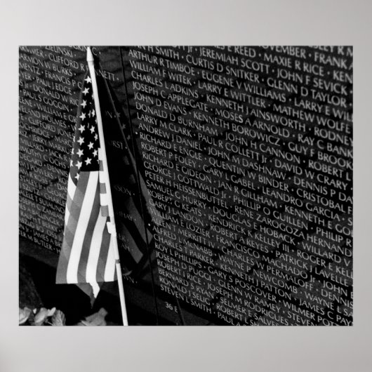 Vietnam Memorial Flag Poster (Voorkant)