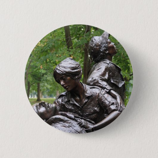 Vietnam Memorial Ronde Button 5,7 Cm (Voorkant)