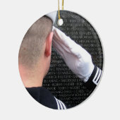 Vietnam Memorial Wall Keramisch Ornament (Links)