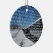 Vietnam Memorial Wall tijdens winter Keramisch Ornament (Rechts)