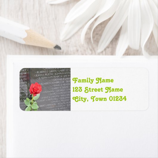 Vietnam Muurmonument Etiket (Insitu)