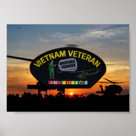 Vietnam Nam War LRRPS Veterans Veterans Patch Poster