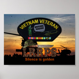 Vietnam Nam War LRRPS Veterans Veterans Patch Poster