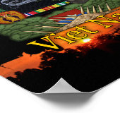 Vietnam Nam War Veterans Vets Patch Print (Hoek)