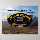 Vietnam Nam War Vets Veterans Patch Poster (Voorkant)